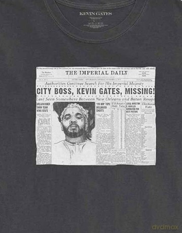 Kevin Gates: Unisex T-Shirt: The Paper (Charcoal Grey) (XX-Large)