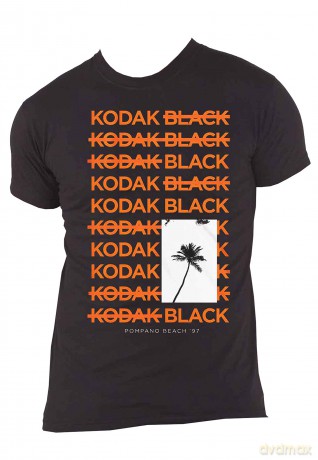 Kodak Black: Unisex T-Shirt: Palm (Black) (X-Large)