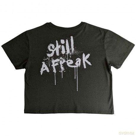 Korn: Ladies Crop Top: Still A Freak (Green) (Back Print) (Medium)