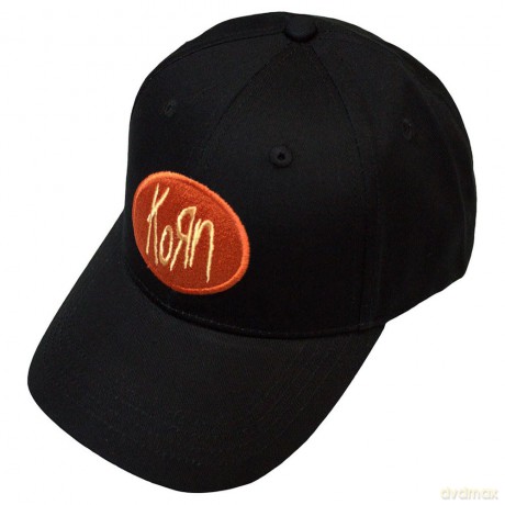 Korn: Unisex Baseball Cap: Oval Logo (Black) (Back Print)