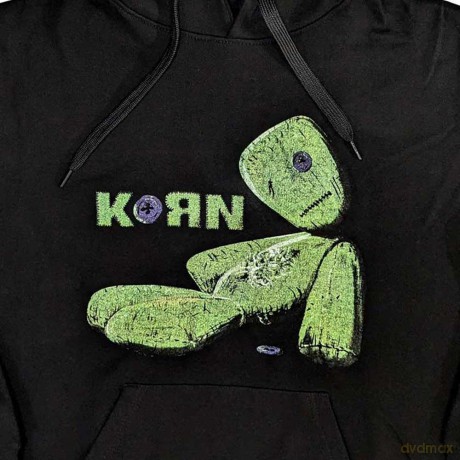 Korn: Unisex Pullover Hoodie: Issues Tracklist (Black) (Back Print) (Medium)