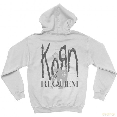 Korn: Unisex Pullover Hoodie: Requiem (Grey) (Back Print) (XX-Large)
