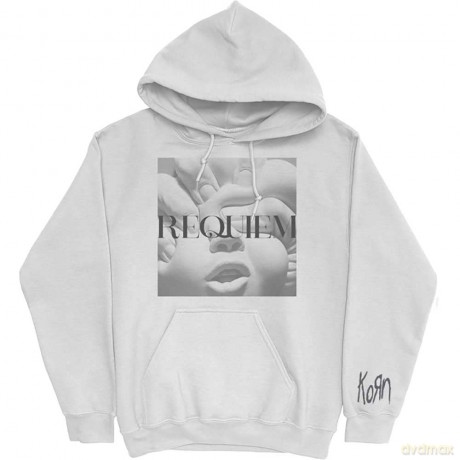 Korn: Unisex Pullover Hoodie: Requiem (Grey) (Back Print) (XX-Large)