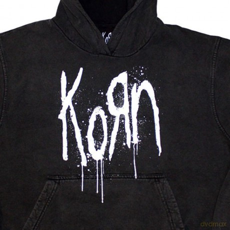 Korn: Unisex Stone Wash Pullover Hoodie: Still A Freak (Charcoal Grey) (Back Print) (Medium)