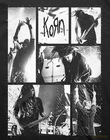 Korn: Unisex T-Shirt: Blocks (Black) (Medium)
