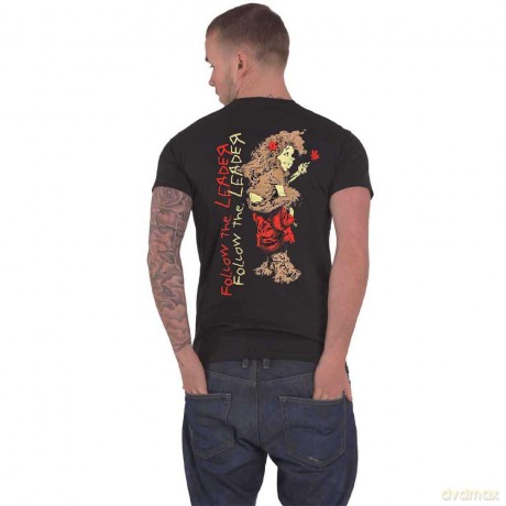 Korn: Unisex T-Shirt: Follow The Leader (Black) (Back Print) (Medium)