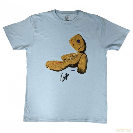 Korn: Unisex T-Shirt: Issues Doll (Light Blue) (X-Large)