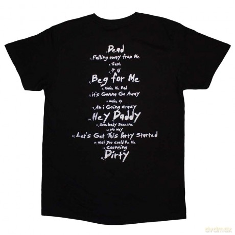 Korn: Unisex T-Shirt: Issues Tracklist (Black) (Back Print) (Medium)
