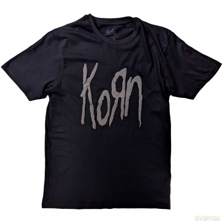 Korn: Unisex T-Shirt: Logo (Black) (Hi-Build) (XX-Large)