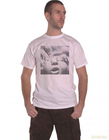 Korn: Unisex T-Shirt: Requiem Album Cover (White) (Back Print) (XX-Large)