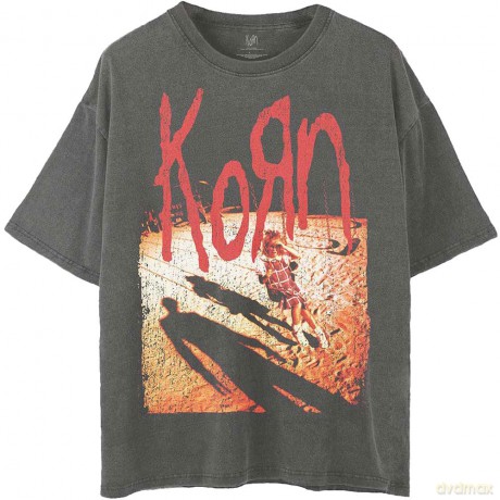 Korn: Unisex T-Shirt: Shadow Playground (Charcoal Grey) (Medium)