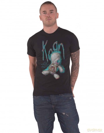 Korn: Unisex T-Shirt: SoS Doll (Black) (Back Print) (Medium)