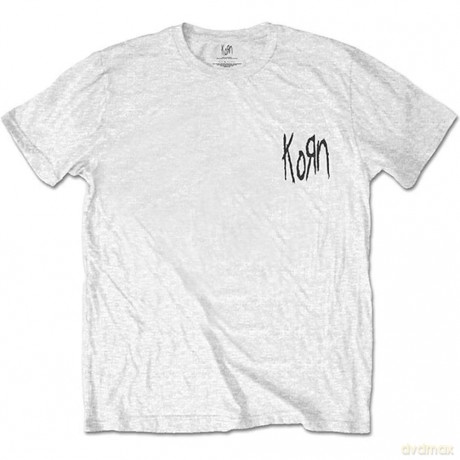 Korn: Unisex Tee: Scratched Type (Back Print) (Small)