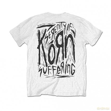 Korn: Unisex Tee: Scratched Type (Back Print) (XX-Large)