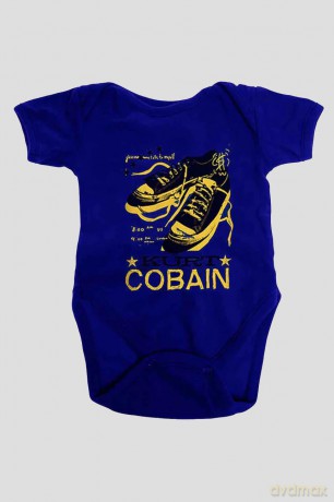 Kurt Cobain: Kids Baby Grow: Laces (Navy Blue) (18-24 Months)