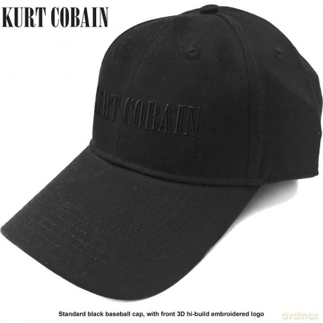 Kurt Cobain: Unisex Baseball Cap: Logo (Black)