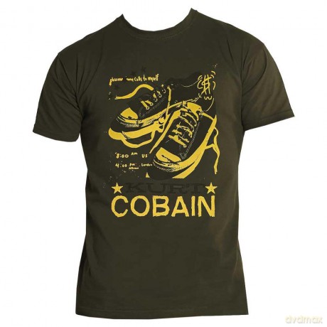 Kurt Cobain: Unisex T-Shirt: Converse (Green) (Medium)