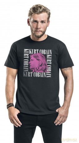 Kurt Cobain: Unisex Tee: Head Shot Frame (Large)
