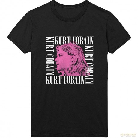Kurt Cobain: Unisex Tee: Head Shot Frame (Medium)