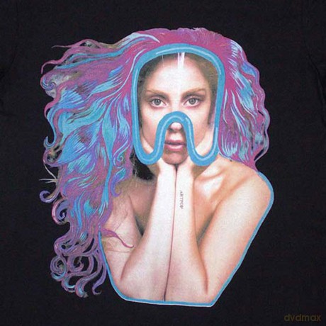Lady Gaga: Unisex T-Shirt: Artpop Goggles (Black) (Back Print) (XX-Large)