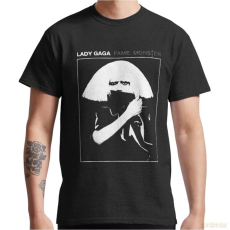 Lady Gaga: Unisex T-Shirt: Fame (Black) (Large)