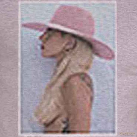Lady Gaga: Unisex T-Shirt: Pink Hat (Grey) (Small)