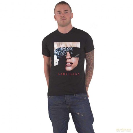 Lady Gaga: Unisex T-Shirt: The Fame Photo (Black) (Medium)