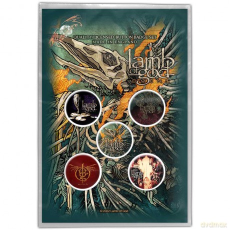 Lamb Of God: Button Badge Pack: Omens