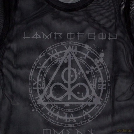 Lamb Of God: Ladies Crop Top: Omens Clock (Black) (Mesh) (X-Small)