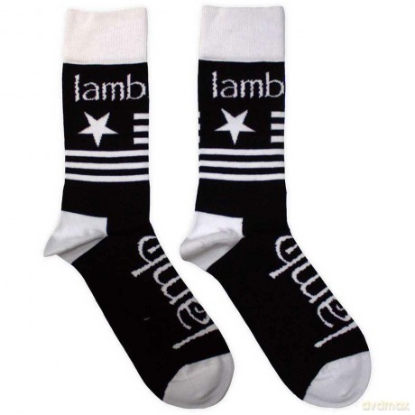 Lamb Of God: Unisex Ankle Socks: Flag (Black) (UK Size 7 - 11)