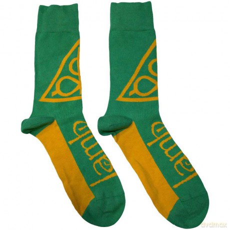Lamb Of God: Unisex Ankle Socks: Triangle (Green) (UK Size 7 - 11)