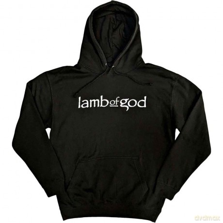 Lamb Of God: Unisex Pullover Hoodie: Skeleton Eagle (Black) (Back Print) (Large)