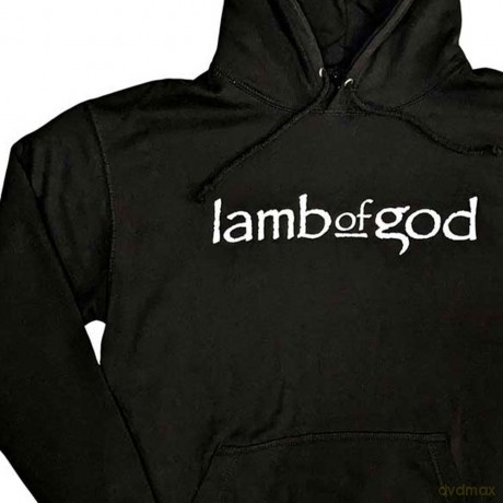Lamb Of God: Unisex Pullover Hoodie: Skeleton Eagle (Black) (Back Print) (X-Large)