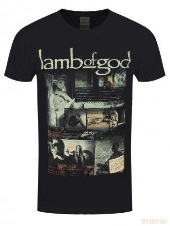 Lamb Of God: Unisex T-Shirt: Album Collage (Black) (Small)