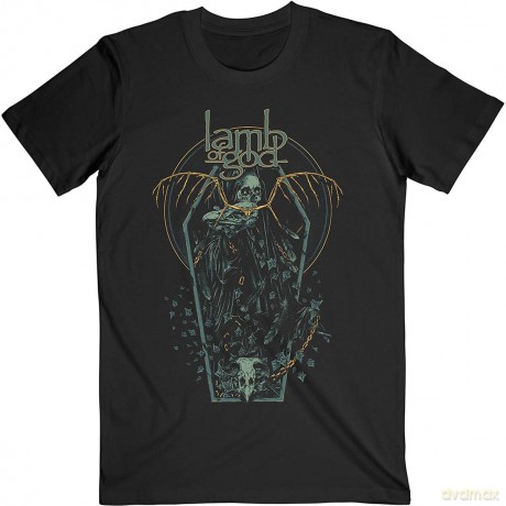 Lamb Of God: Unisex T-Shirt: Coffin Kopia (Black) (Large)