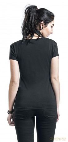 Led Zeppelin: Ladies T-Shirt: Vintage Print LZ1 (Black) (Medium)