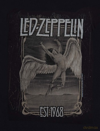 Led Zeppelin: Unisex T-Shirt: Faded Falling (Black) (Small)
