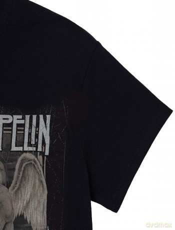 Led Zeppelin: Unisex T-Shirt: Faded Falling (Black) (Small)