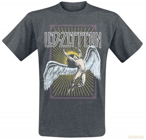 Led Zeppelin: Unisex T-Shirt: Icarus (Dark Heather Grey) (Large)