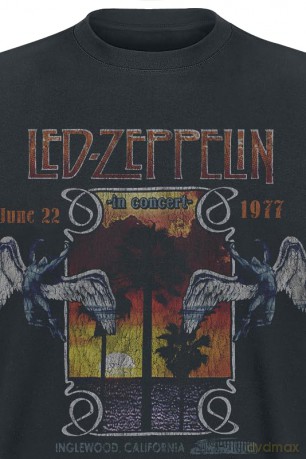 Led Zeppelin: Unisex T-Shirt: Inglewood (Black) (Small)
