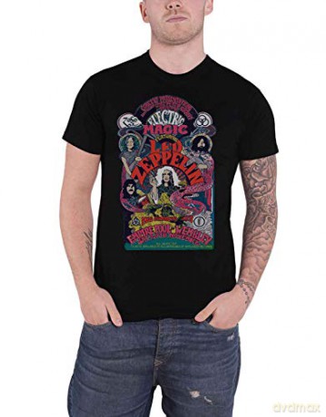 Led Zeppelin: Unisex Tee: Full Colour Electric Magic (Small)