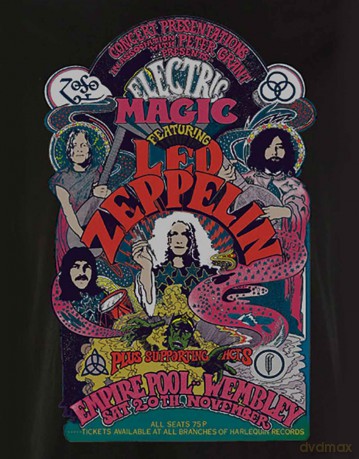 Led Zeppelin: Unisex Tee: Full Colour Electric Magic (Small)