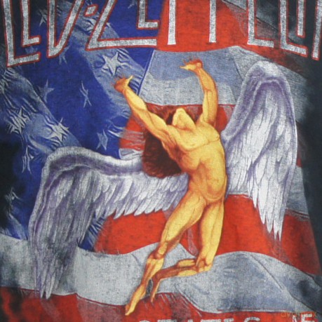 Led Zeppelin: Unisex Tee: Stars N' Stripes USA '77. (Small)