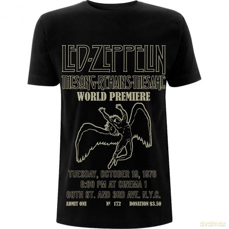 Led Zeppelin: Unisex Tee: TSRTS World Premier (Medium)