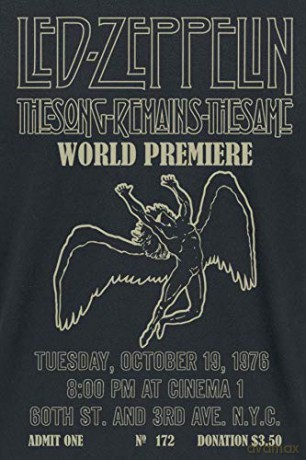 Led Zeppelin: Unisex Tee: TSRTS World Premier (Small)