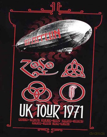 Led Zeppelin: Unisex Tee: UK Tour '71. (Large)