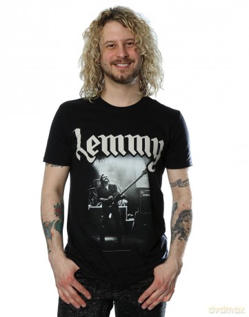 Motorhead: Lemmy Men's Tee: Lived to Win with Back Printing (Medium)
