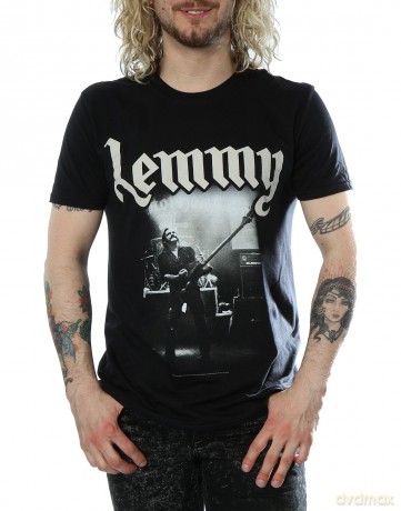 Motorhead: Lemmy Men's Tee: Lived to Win with Back Printing (Medium)