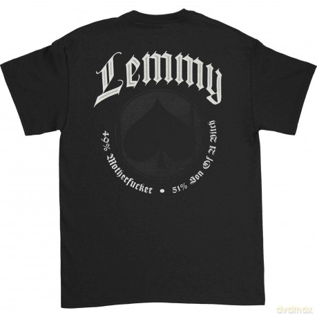 Lemmy: Men's Tee: Pointing Photo with Back Printing (Medium)