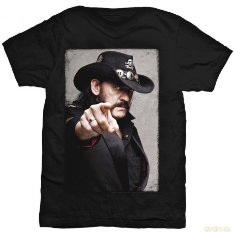 Lemmy: Men's Tee: Pointing Photo with Back Printing (XX-Large)